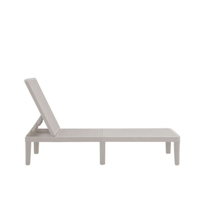 Șezlong gri deschis exterior reglabil UV Seagull [7]