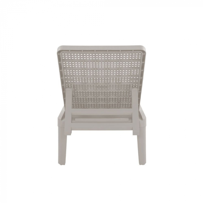Șezlong gri deschis exterior reglabil UV Seagull [3]