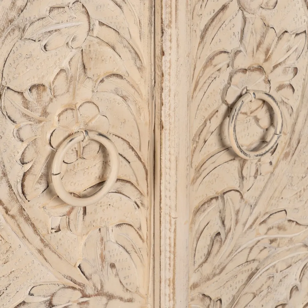 Sifonier bej vintage lemn mango | Dulapuri dormitor elegante [9]