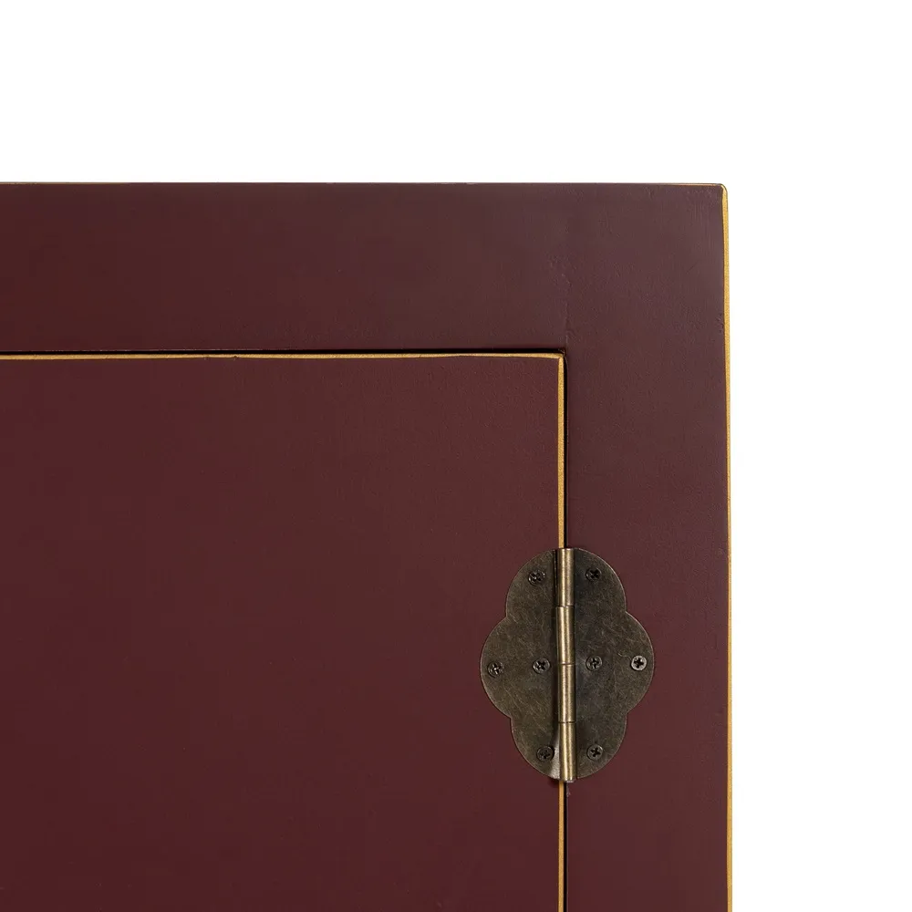 Sifonier rosu burgundy design oriental | Dulapuri dormitor [9]