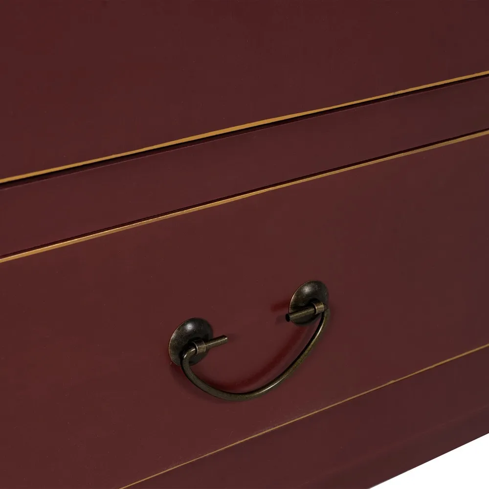 Sifonier rosu burgundy design oriental | Dulapuri dormitor [7]