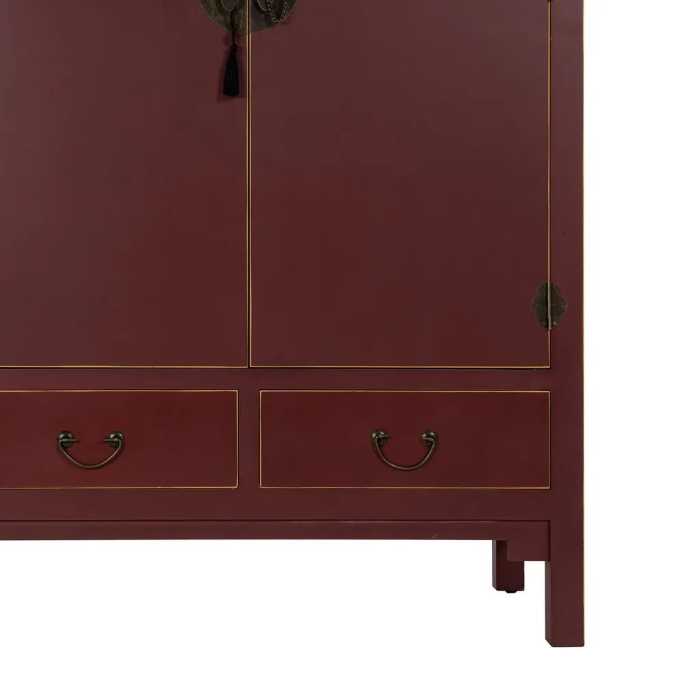Sifonier rosu burgundy design oriental | Dulapuri dormitor [5]