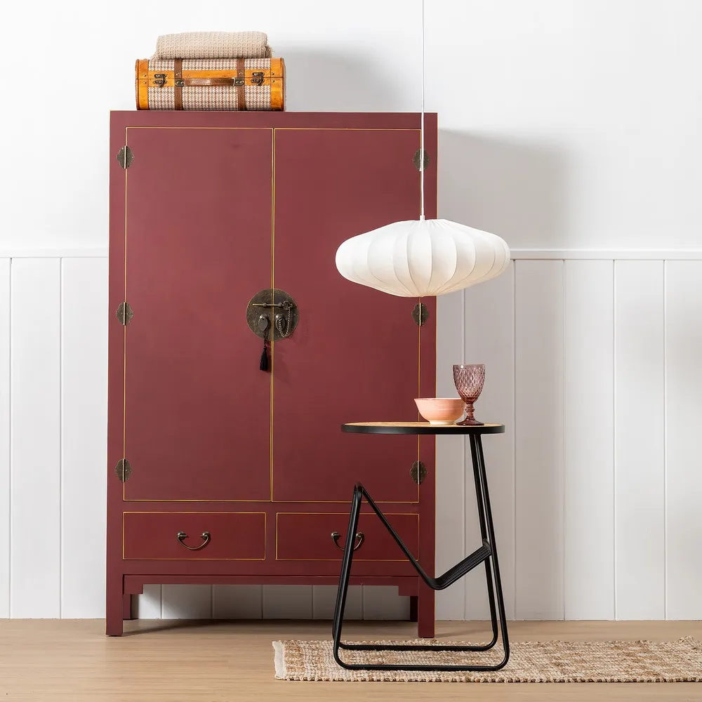 Sifonier rosu burgundy design oriental | Dulapuri dormitor [12]