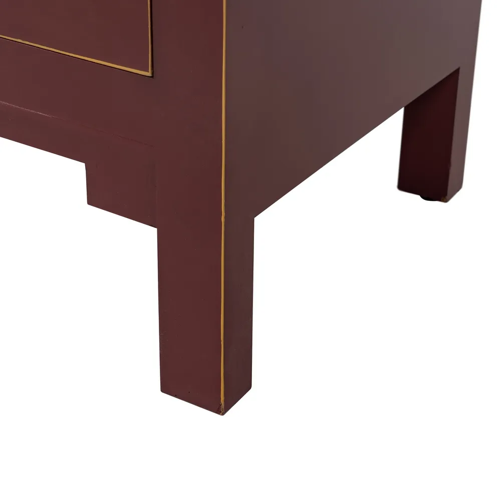Sifonier rosu burgundy design oriental | Dulapuri dormitor [11]