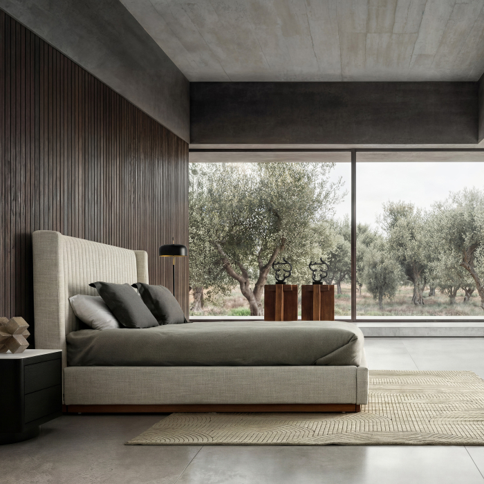 Soclu decorativ din lemn de sal maro Brutalist [4]