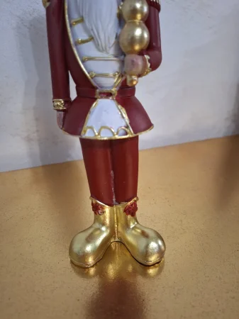 Spargator de nuci rosu auriu| Decor Festiv Craciun | CreativDeco [6]