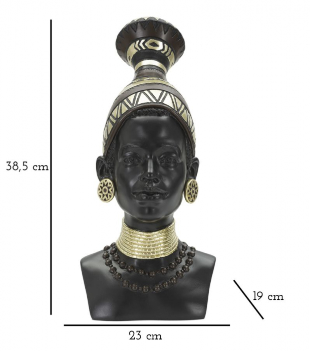 Bust African Masai | Statueta Etnica | CreativDeco [8]