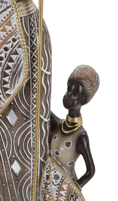 Statueta africana Masai cu copil - CreativDeco.ro [3]