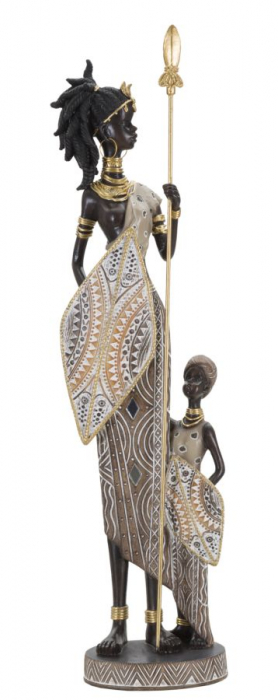 Statueta africana Masai cu copil - CreativDeco.ro [1]