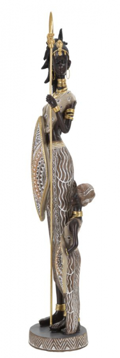 Statueta africana Masai cu copil - CreativDeco.ro [2]