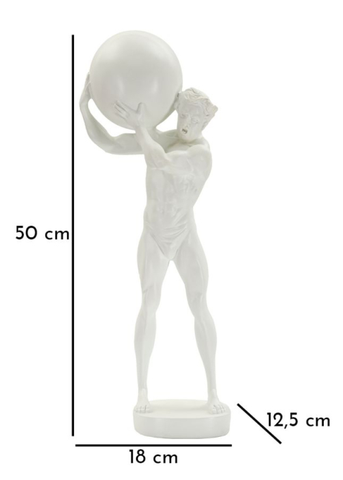 Statueta Atlas Alba | Decor Statement Interior | CreativDeco [8]