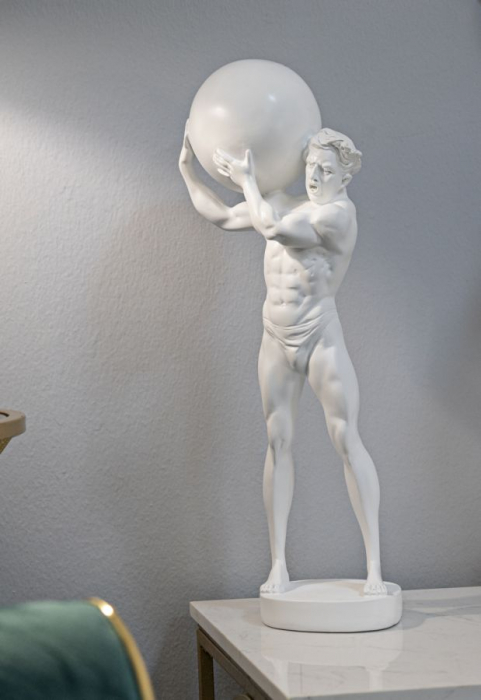 Statueta Atlas Alba | Decor Statement Interior | CreativDeco [2]