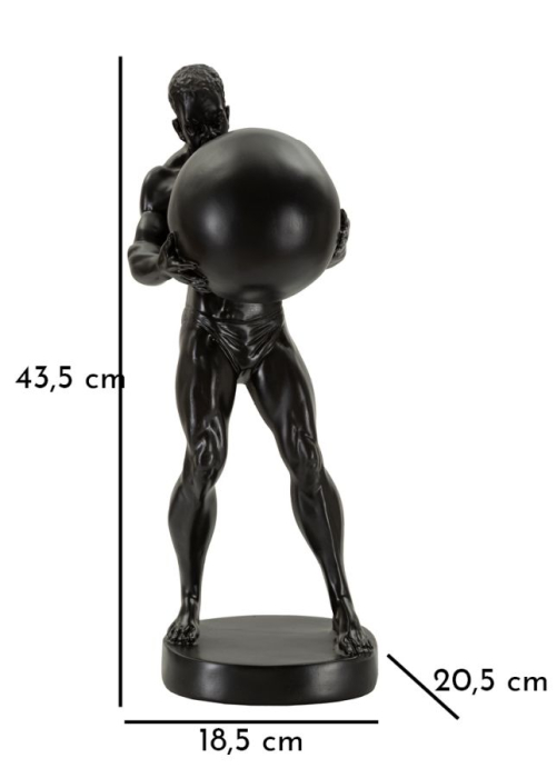 Statueta Neagra Atlas | Piesa Decorativa Moderna | CreativDeco [8]