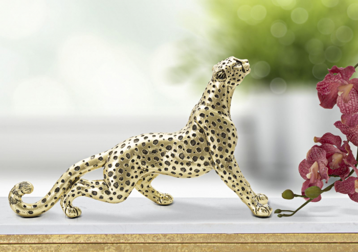 Leopard auriu sezand ornamental - CreativDeco.ro   [5]