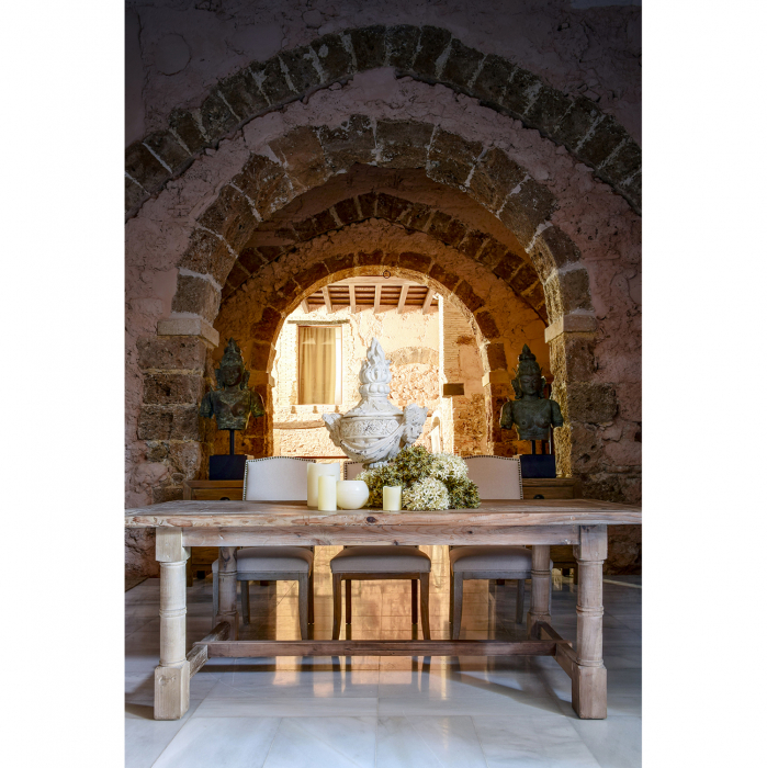 Statueta balineza din alama si fier cu finisaj de cupru - Design oriental elegant [3]