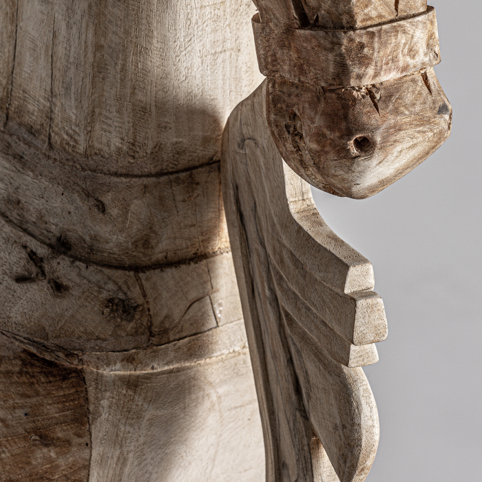 Statueta cal unicat lemn tec|Statuete coloniale [7]