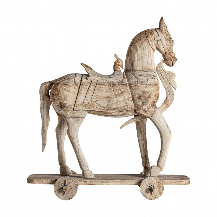 Statueta cal unicat lemn tec|Statuete coloniale [5]