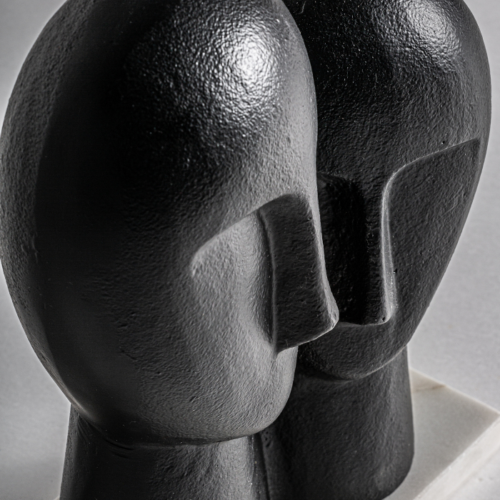 Statueta contemporana aluminiu marmura | Decoratiuni moderne [2]