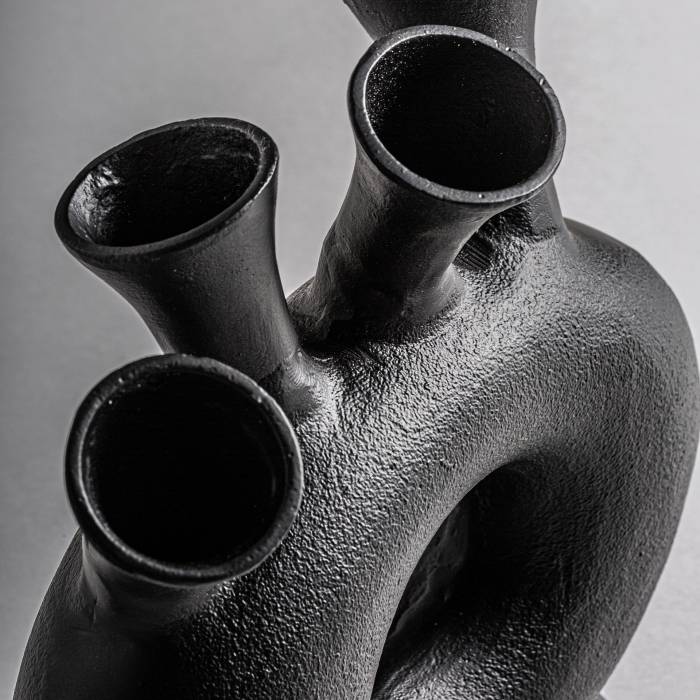 Statueta contemporana aluminiu negru | Decoratiuni moderne [2]