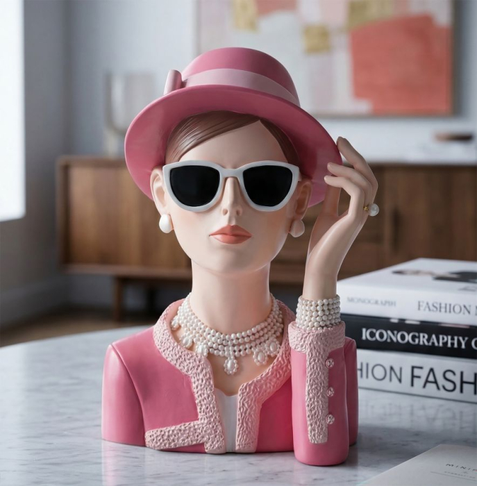 statueta roz perle glam CreativDeco [2]