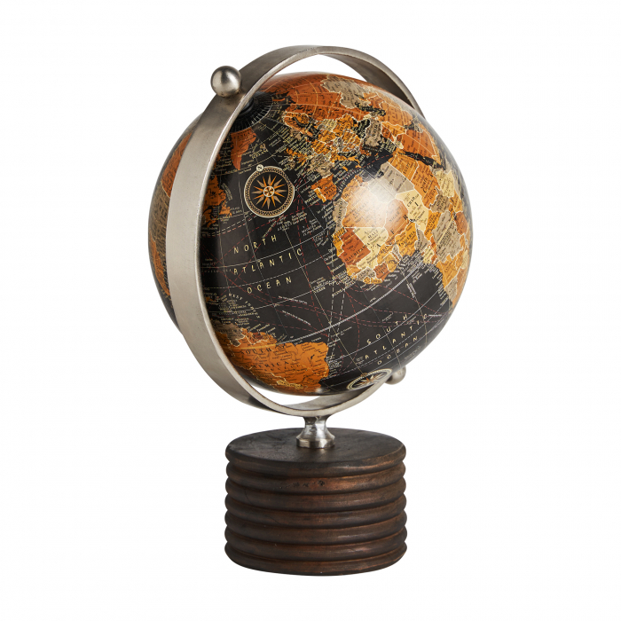 Statueta glob pamantesc mango negru|Decoratiuni vintage [1]