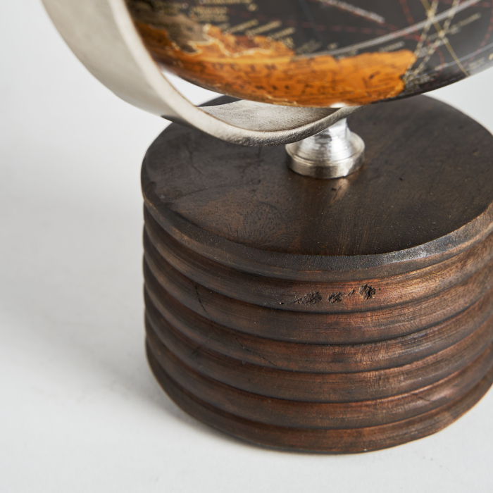 Statueta glob pamantesc mango negru|Decoratiuni vintage [3]