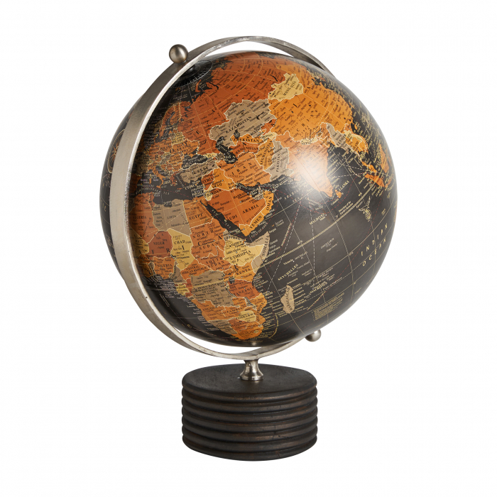 Statueta glob pamantesc mango negru|Decoratiuni vintage [1]