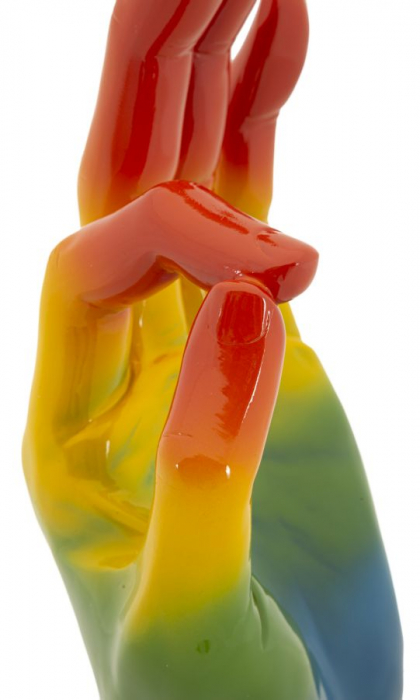 Statuetă decorativă multicoloră din rășină Rainbow OK [6]