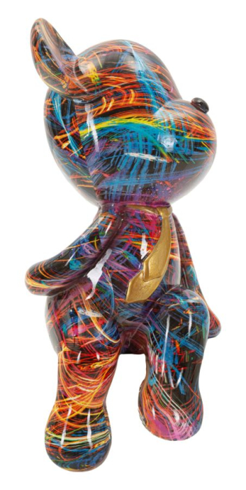 Statueta decorativa ursulet artistic multicolor din polirasina [1]