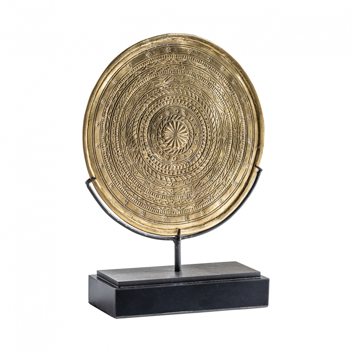 Statueta contemporana bronz si fier auriu|Decoratiuni moderne de lux [2]