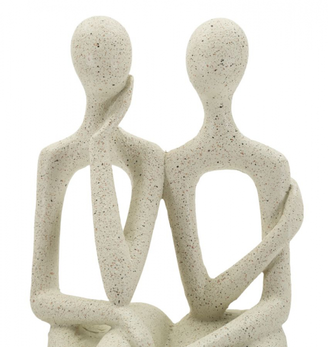 Statuetă rășină bej decor – imagine principală – Coppia Stons [5]