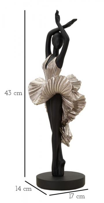 Figurina Donnina Fashion argintie dans - CreativDeco.ro [7]