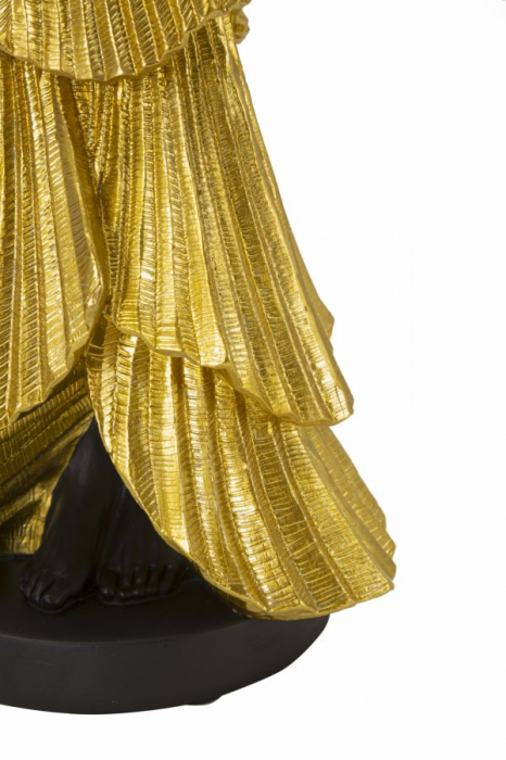 Statueta Donnina Fashion rochie aurie - CreativDeco.ro   [5]