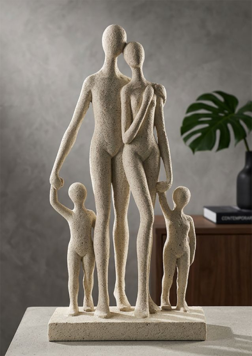 Statuetă familie din rășină – imagine principală – Family Stons [2]