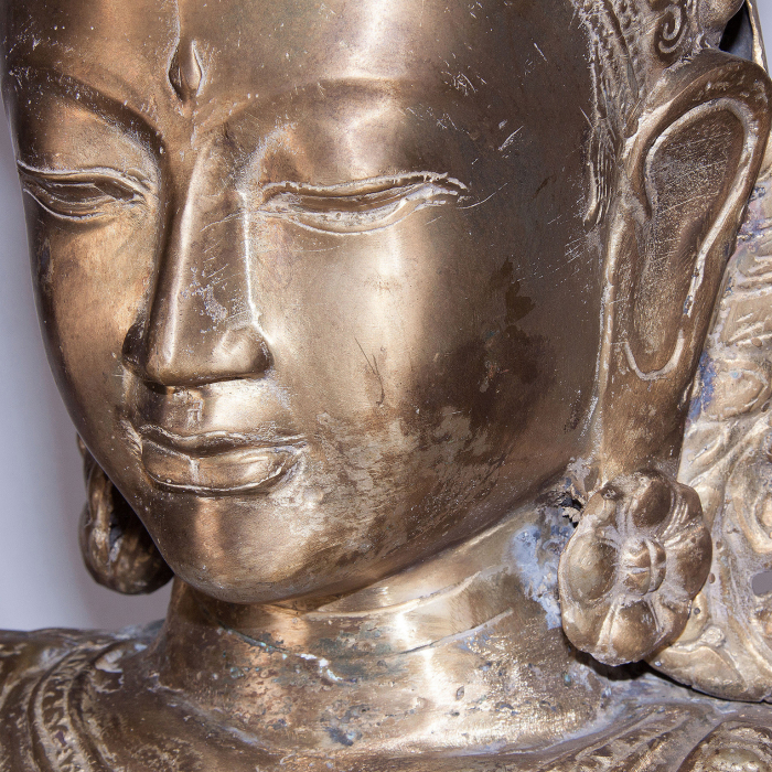 Statueta zeita bronz si fier auriu|Sculpturi decorative luxoase [2]