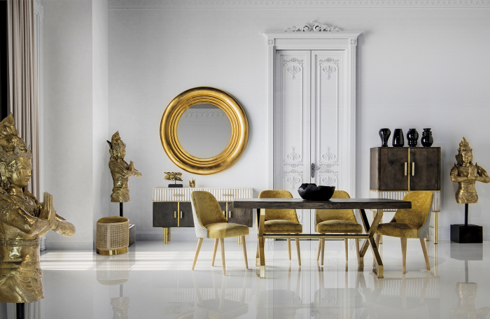 Statueta zeita bronz si fier auriu|Sculpturi decorative luxoase [3]