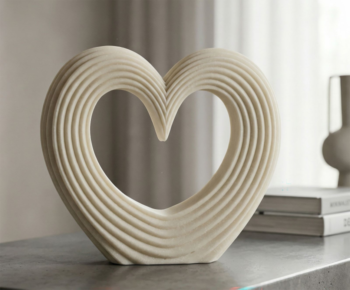 Inima stilizata | Statueta romantica | CreativDeco [2]