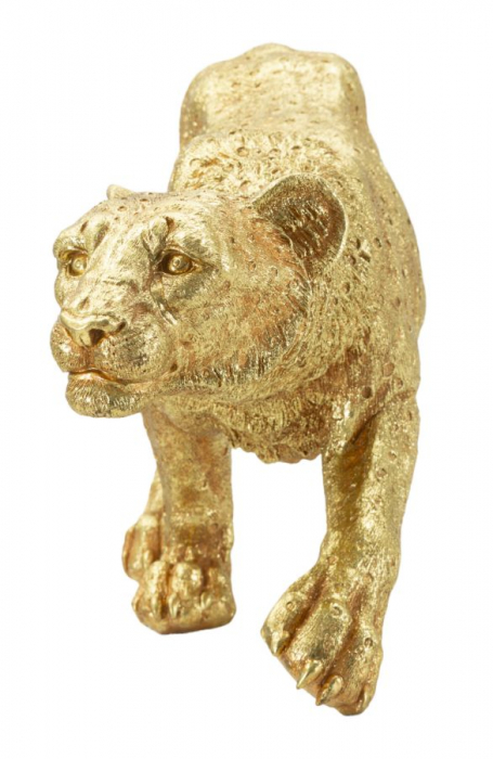 statueta leopard auriu decor CreativDeco [2]