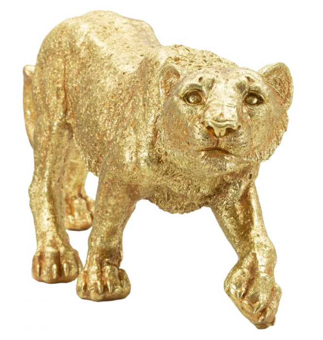 statueta leopard auriu decor CreativDeco [5]