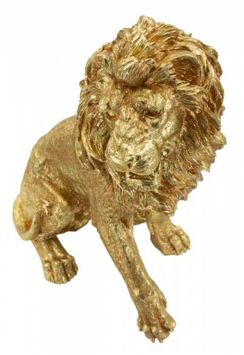 Statuetă leu auriu din rășină [5]