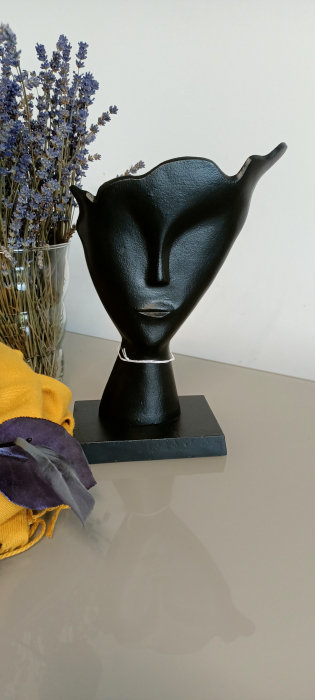 Statueta Masca, rasina, negru [5]