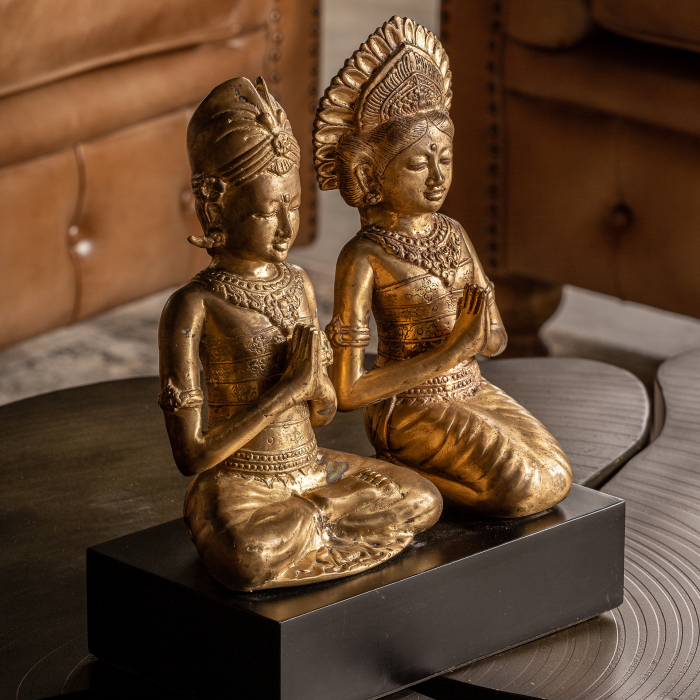 Statueta orientala bronz auriu|Decoratiuni exotice de lux [3]