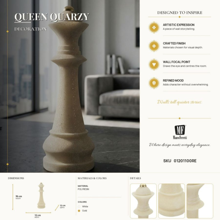 Regina sah decorativ | Statueta moderna | CreativDeco [8]