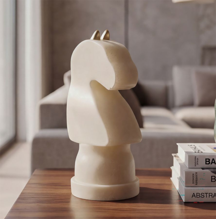 Cal sah decorativ | Statueta minimalista | CreativDeco [2]