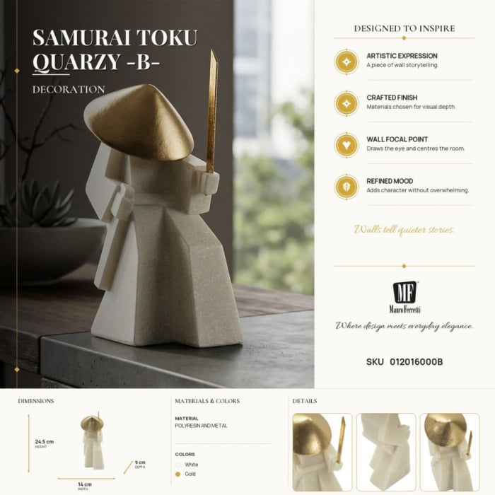 Statueta Samurai Eleganta | Decor Oriental | CreativDeco [9]
