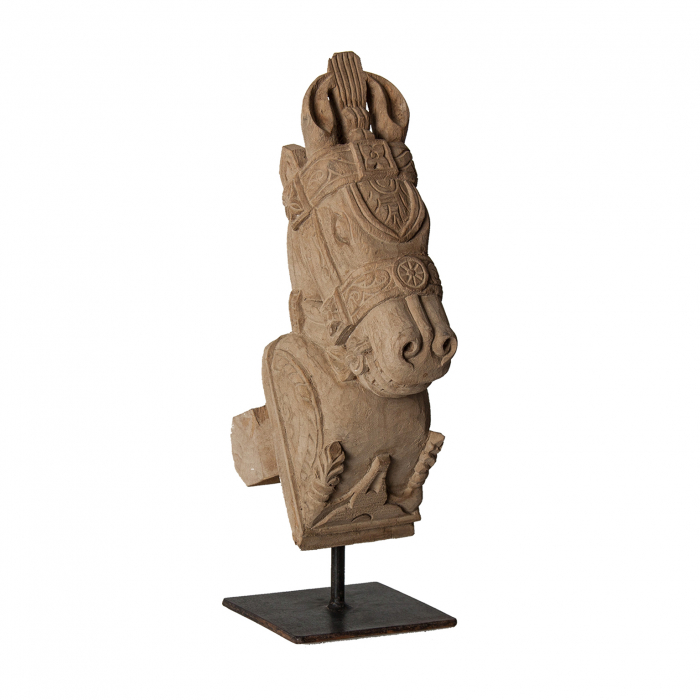 Statueta cal mic lemn tec reciclat|Statuete etnice [2]