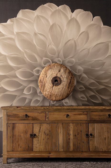 Statueta decorativa etnica lemn reciclat|Arta sustenabila [5]