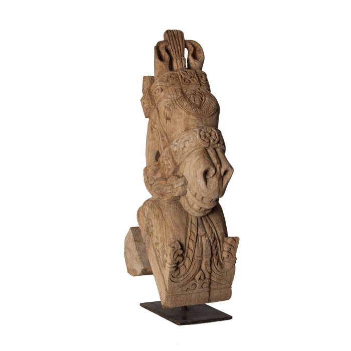 Statueta etnica lemn tec reciclat|Statuete sustenabile [2]