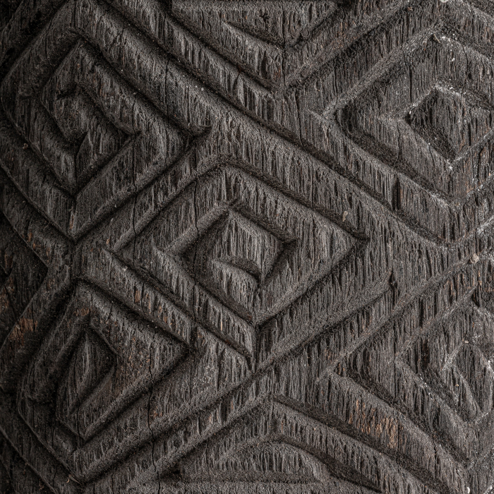 Statuie decorativă din lemn de cocos maro, artizanală [2]