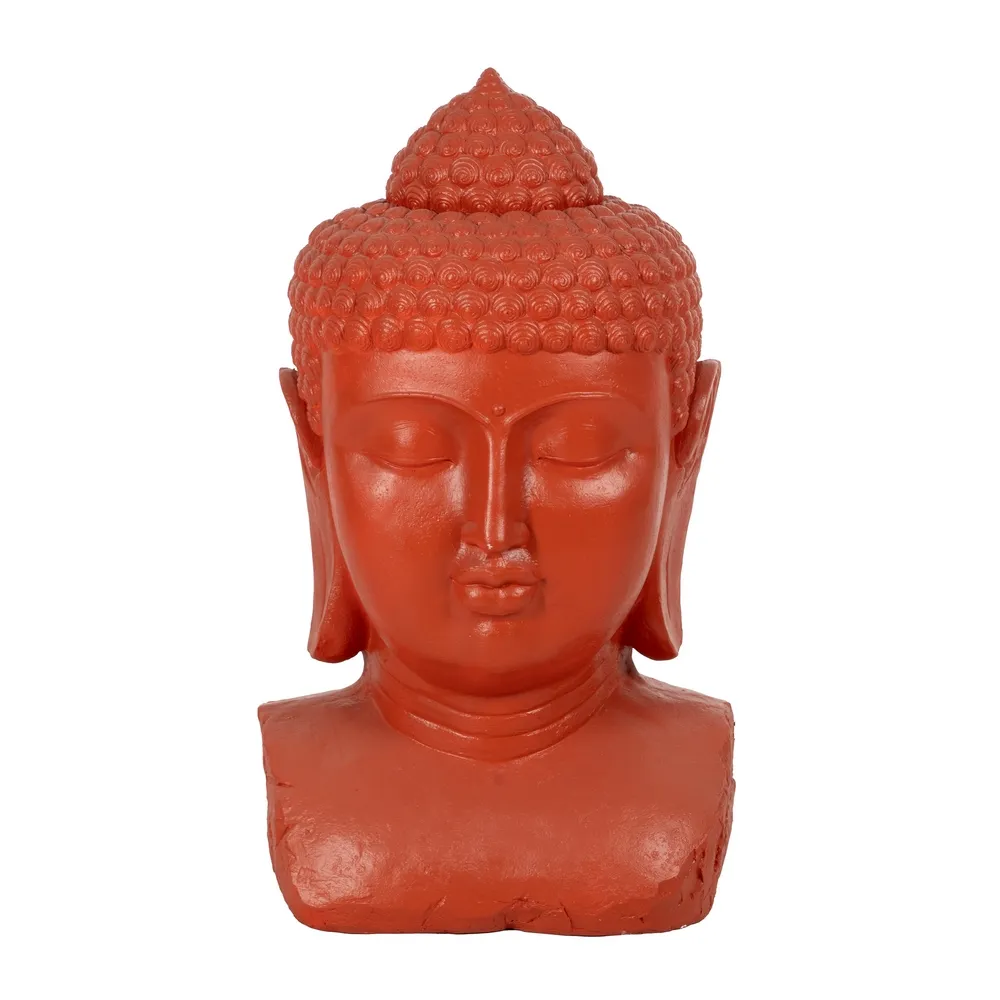 Bust Buddha teracotă|Decorațiuni meditative naturale [2]